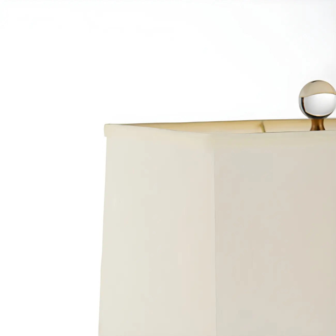 Luxury Crystal Bedside Lamp Beige Rectangle Shade