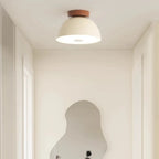 Dimmable Plastic Dome Semi Flush Ceiling Light for Home