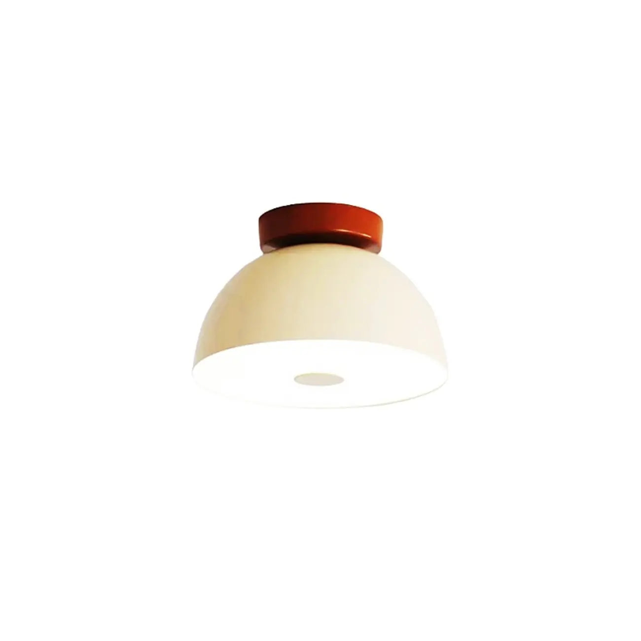 Dimmable Plastic Dome Semi Flush Ceiling Light for Home