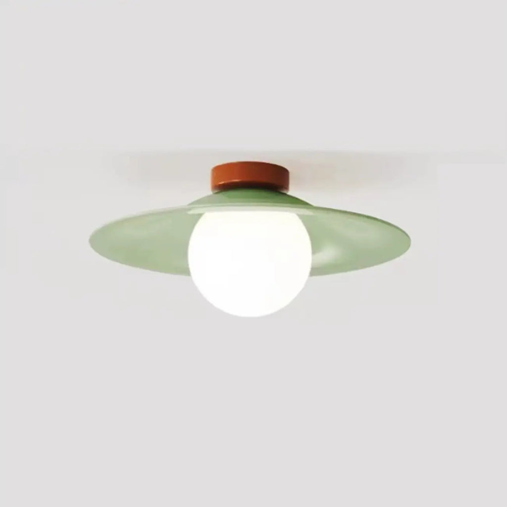 Dimmable Plastic Dome Semi Flush Ceiling Light for Home