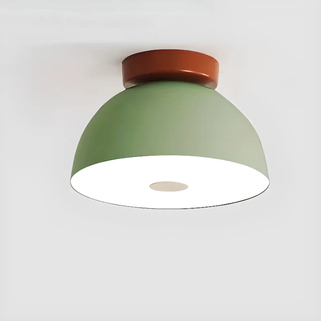 Dimmable Plastic Dome Semi Flush Ceiling Light for Home