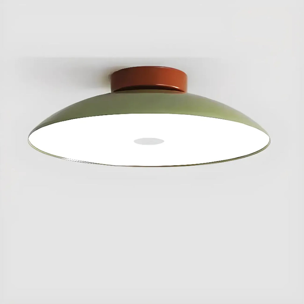 Dimmable Plastic Dome Semi Flush Ceiling Light for Home
