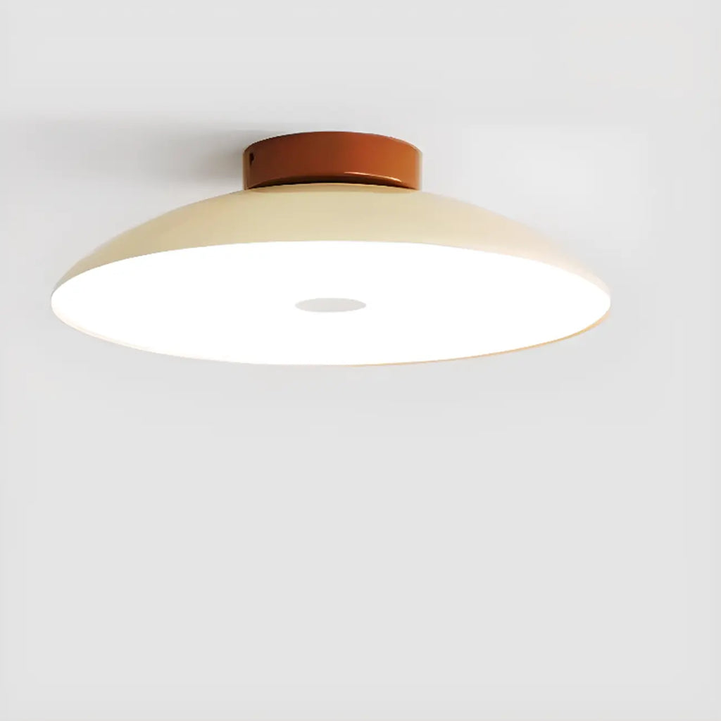 Dimmable Plastic Dome Semi Flush Ceiling Light for Home