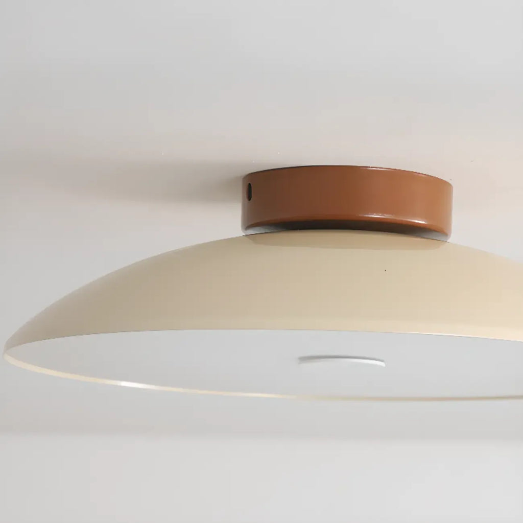 Dimmable Plastic Dome Semi Flush Ceiling Light for Home
