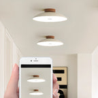 Dimmable Plastic Dome Semi Flush Ceiling Light for Home