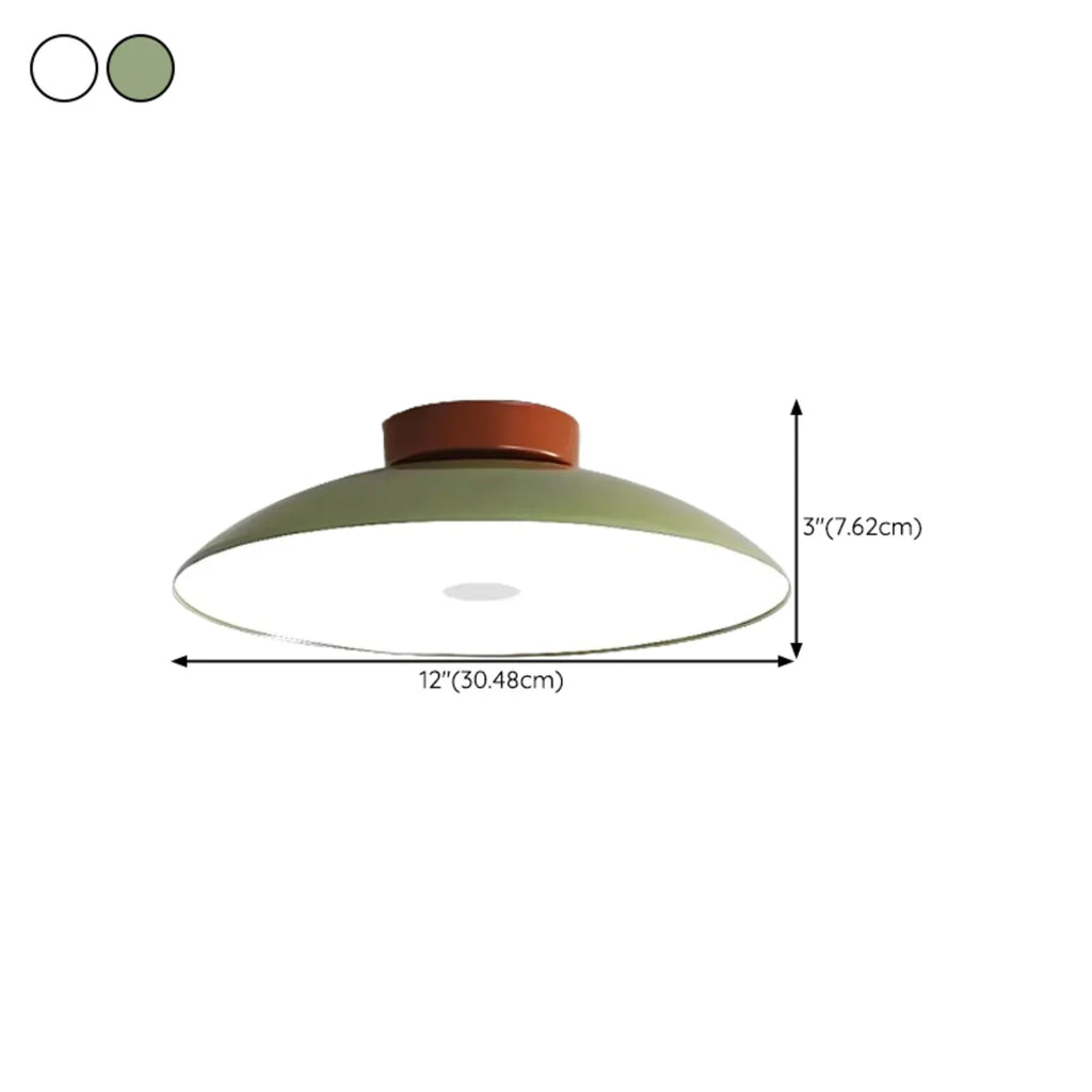 Dimmable Plastic Dome Semi Flush Ceiling Light for Home