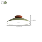 Dimmable Plastic Dome Semi Flush Ceiling Light for Home