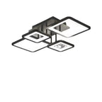 Square LED Semi Flush Ceiling Light Fixture for Living Room