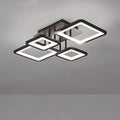 Square LED Semi Flush Ceiling Light Fixture for Living Room