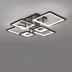 Square LED Semi Flush Ceiling Light Fixture for Living Room