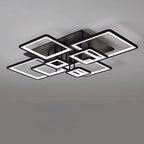 Square LED Semi Flush Ceiling Light Fixture for Living Room