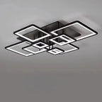 Square LED Semi Flush Ceiling Light Fixture for Living Room
