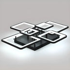 Square LED Semi Flush Ceiling Light Fixture for Living Room