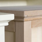 Contemporary White Wooden Double Dresser