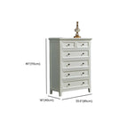 Contemporary White Wooden Double Dresser