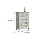 Contemporary White Wooden Double Dresser