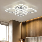 Modern Square LED Semi-Flush Ceiling Light for Living Room