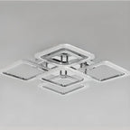 Modern Square LED Semi-Flush Ceiling Light for Living Room