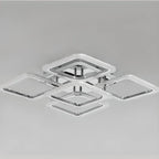 Modern Square LED Semi-Flush Ceiling Light for Living Room