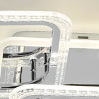 Modern Square LED Semi-Flush Ceiling Light for Living Room