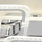 Modern Square LED Semi-Flush Ceiling Light for Living Room