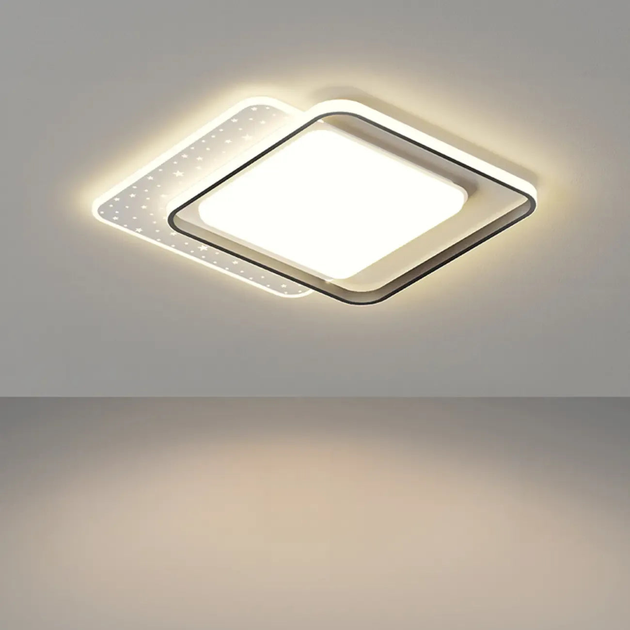 Modern 3-Light Acrylic Flush Ceiling Light for Residential Use