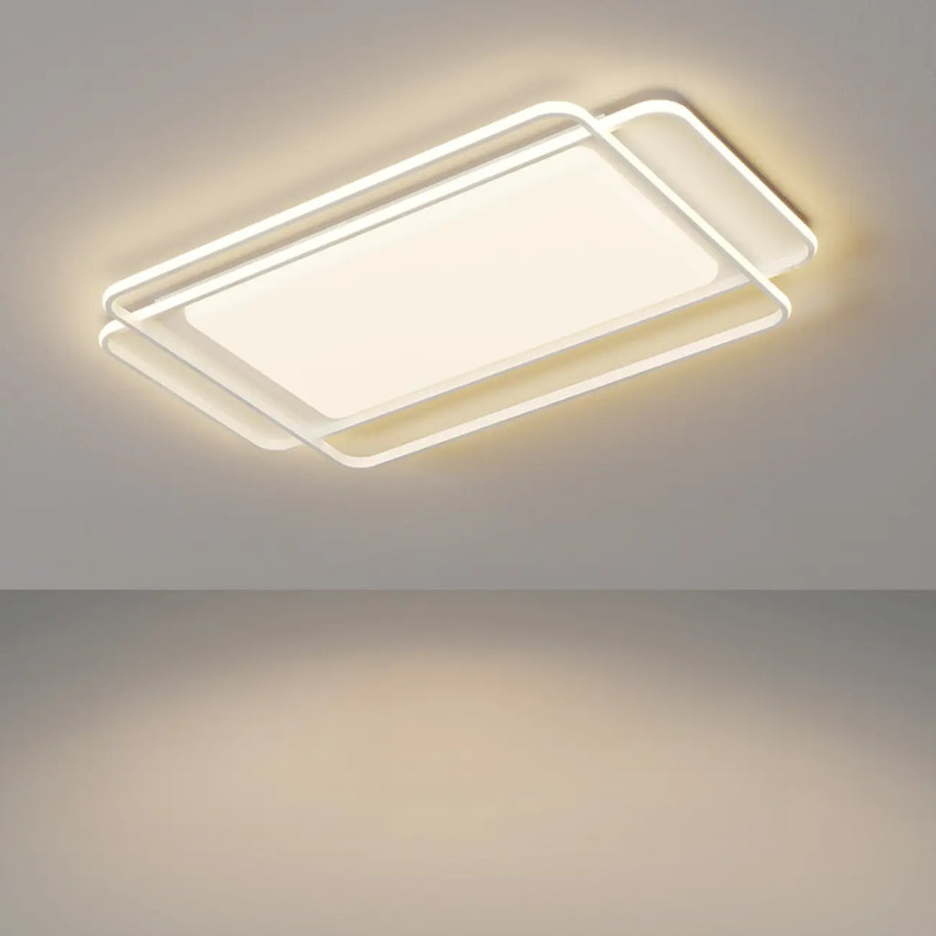 Modern 3-Light Acrylic Flush Ceiling Light for Residential Use