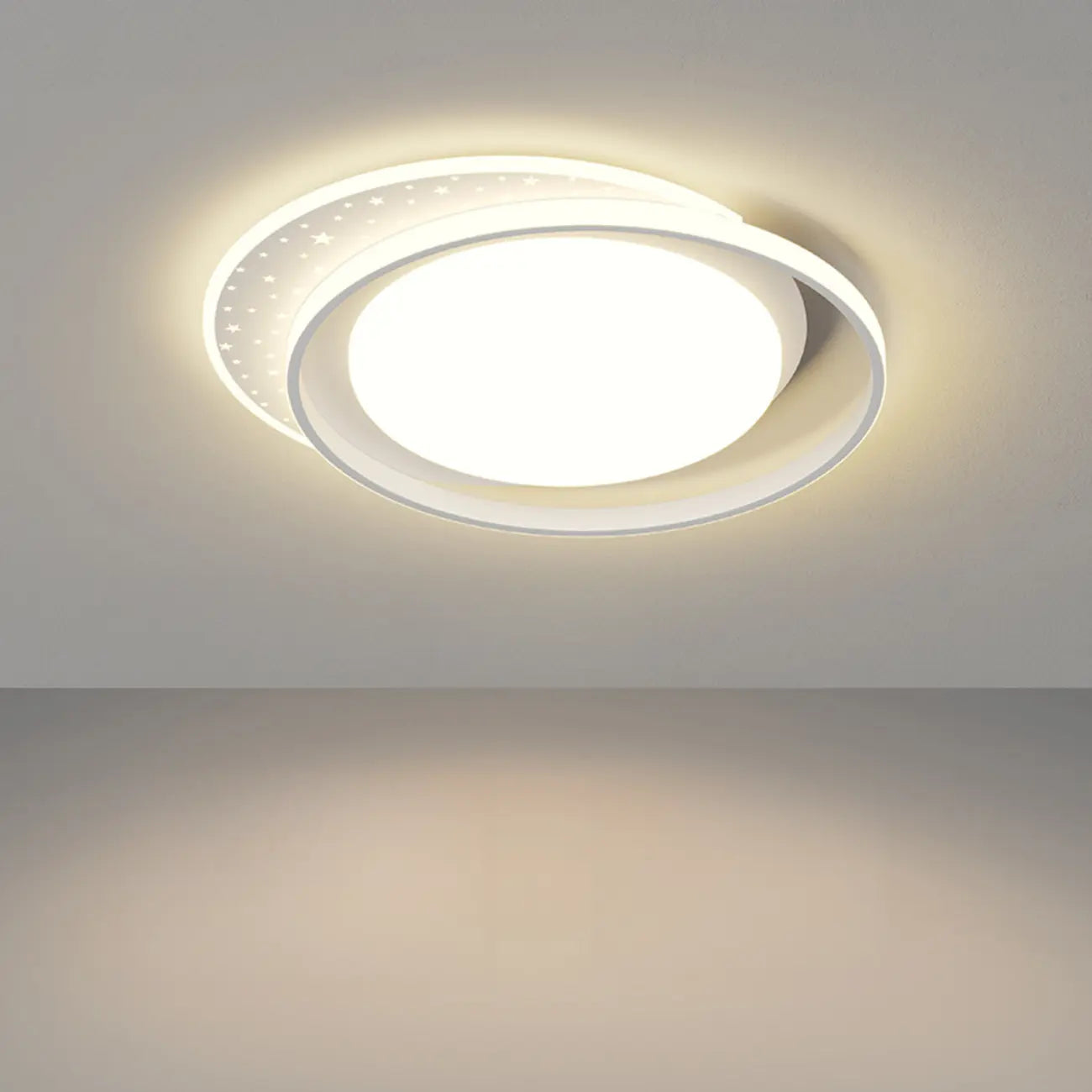 Modern 3-Light Acrylic Flush Ceiling Light for Residential Use