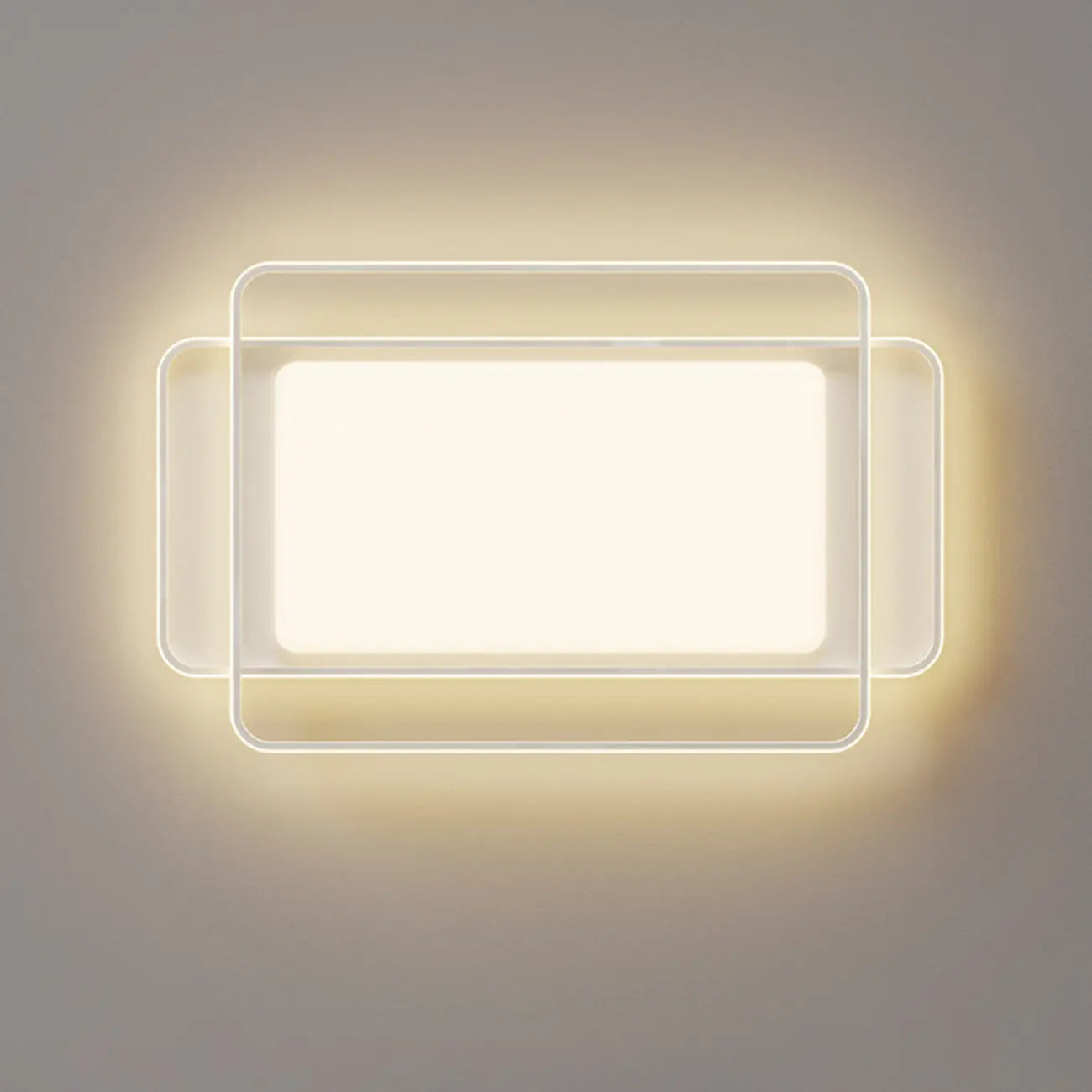 Modern 3-Light Acrylic Flush Ceiling Light for Residential Use