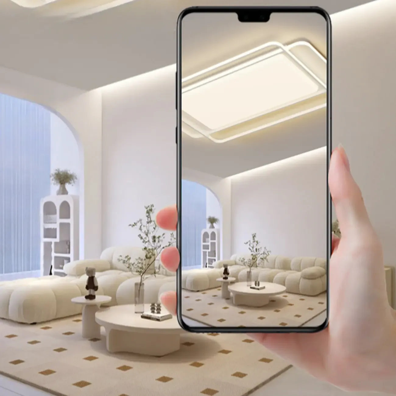 Modern 3-Light Acrylic Flush Ceiling Light for Residential Use