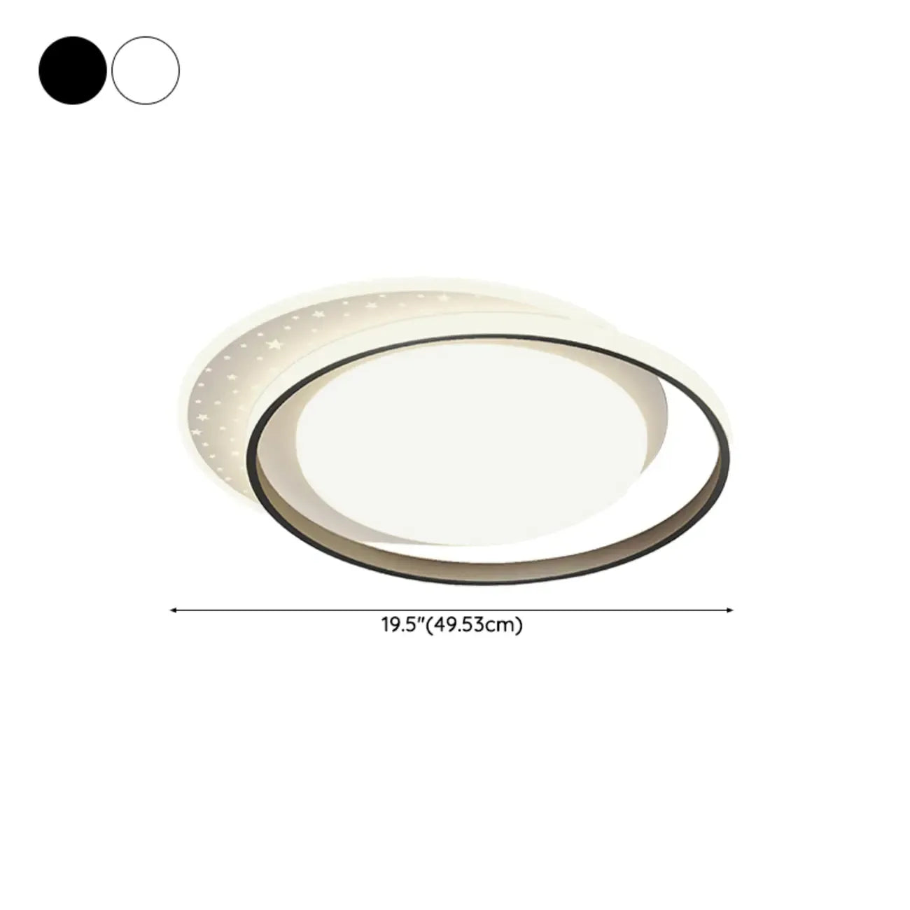 Modern 3-Light Acrylic Flush Ceiling Light for Residential Use