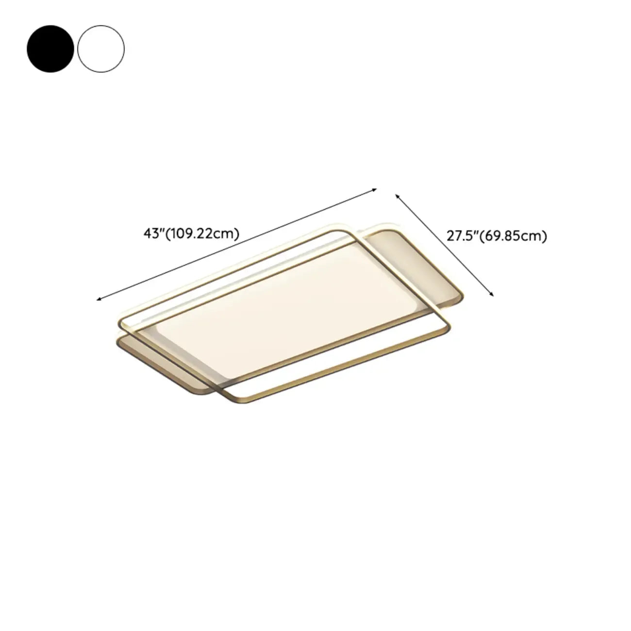 Modern 3-Light Acrylic Flush Ceiling Light for Residential Use