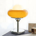 Simple Orange Globe Glass Table Lamp for Residential