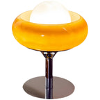 Simple Orange Globe Glass Table Lamp for Residential