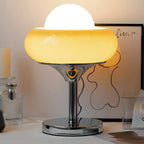 Simple Orange Globe Glass Table Lamp for Residential