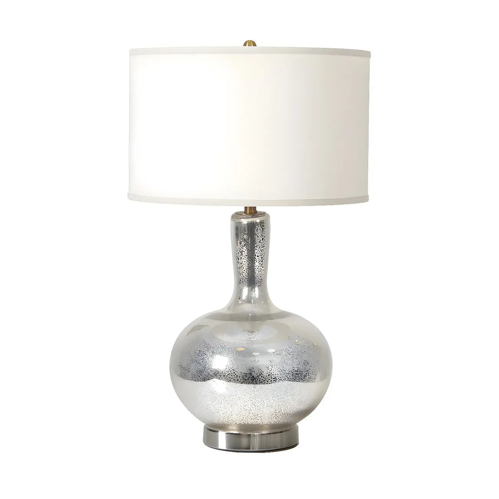 Contemporary Geometric Metal Table Lamp for Living Room