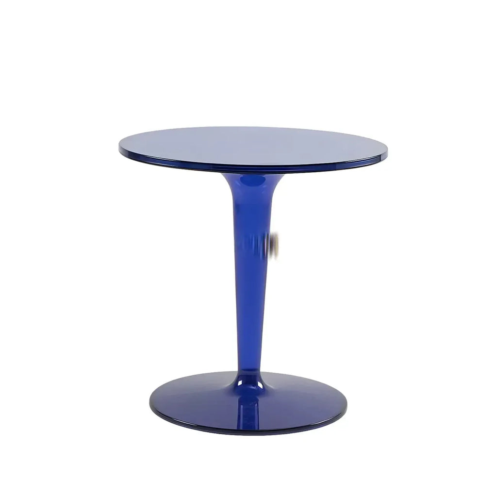 Minimalist Round White Acrylic Side Table for Living Room