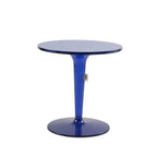 Minimalist Round White Acrylic Side Table for Living Room