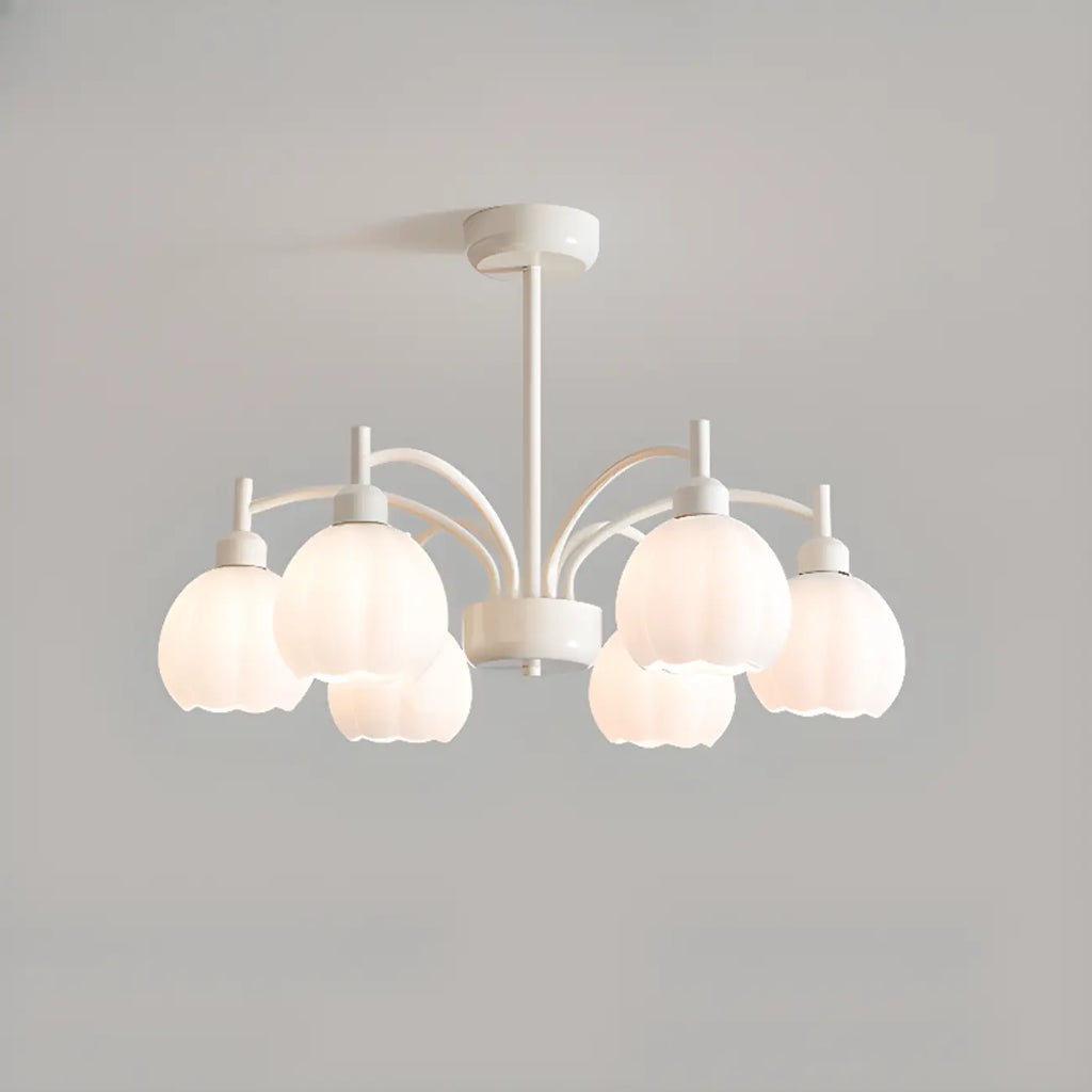 Modern 6-Light Floral Shape Chandelier for Living Room