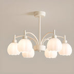 Modern 6-Light Floral Shape Chandelier for Living Room