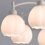 Modern 6-Light Floral Shape Chandelier for Living Room