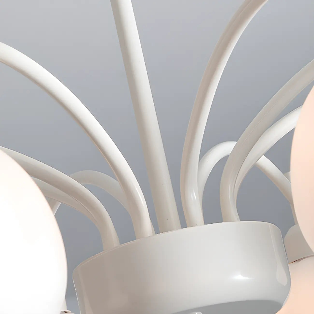 Modern 6-Light Floral Shape Chandelier for Living Room