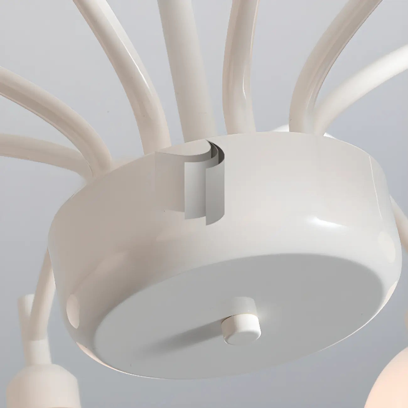 Modern 6-Light Floral Shape Chandelier for Living Room