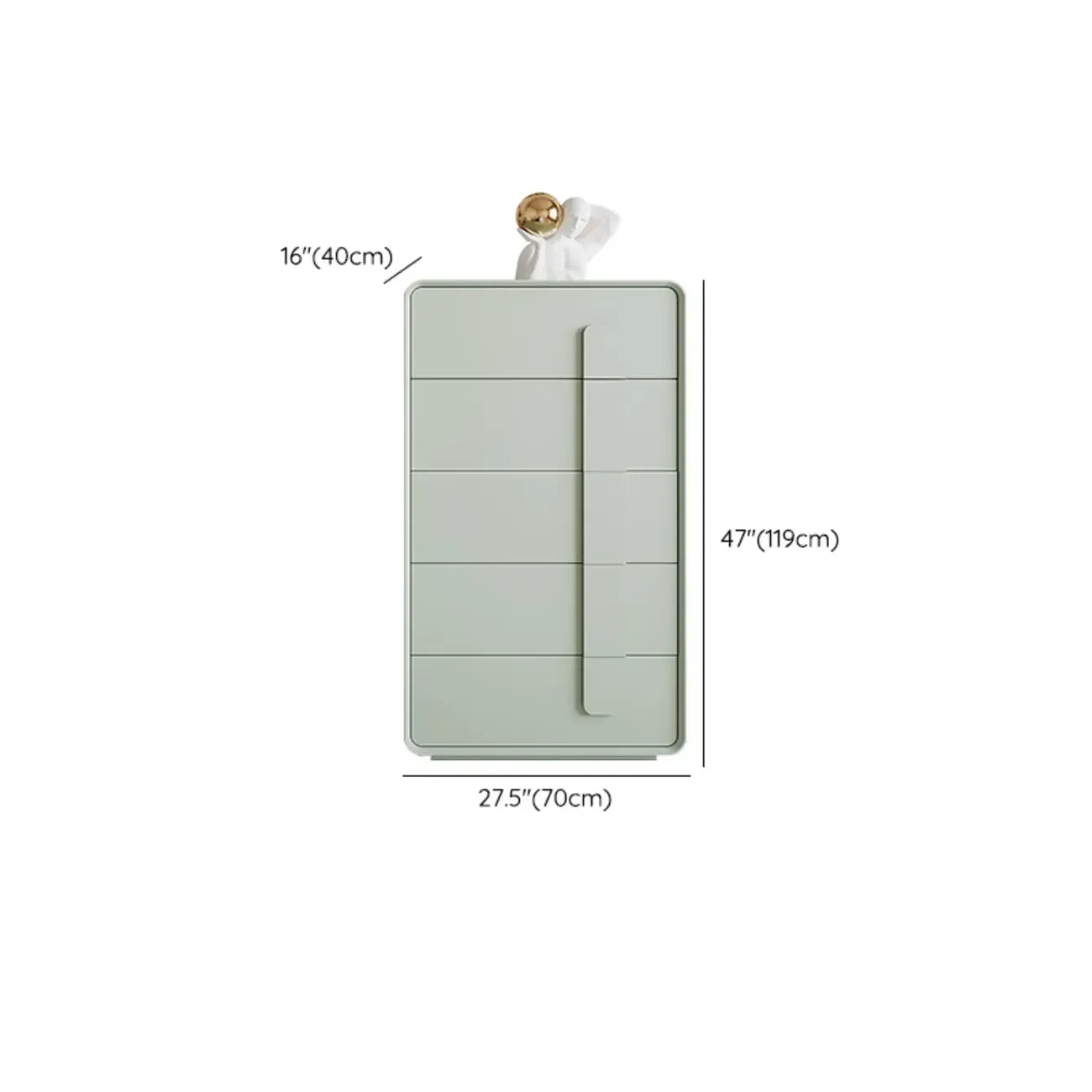 Modern Green Storage Cabinet with Different Size for Indoor