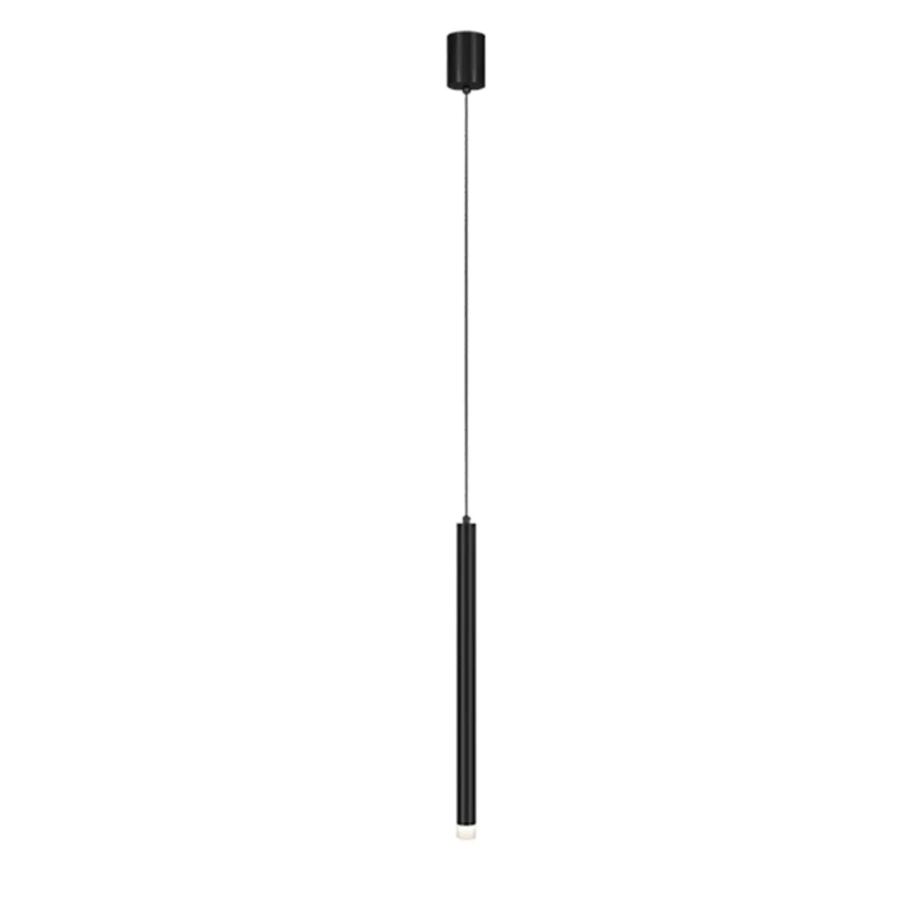 Nordic Versatile Black Acrylic Cylinder LED Pendant Light