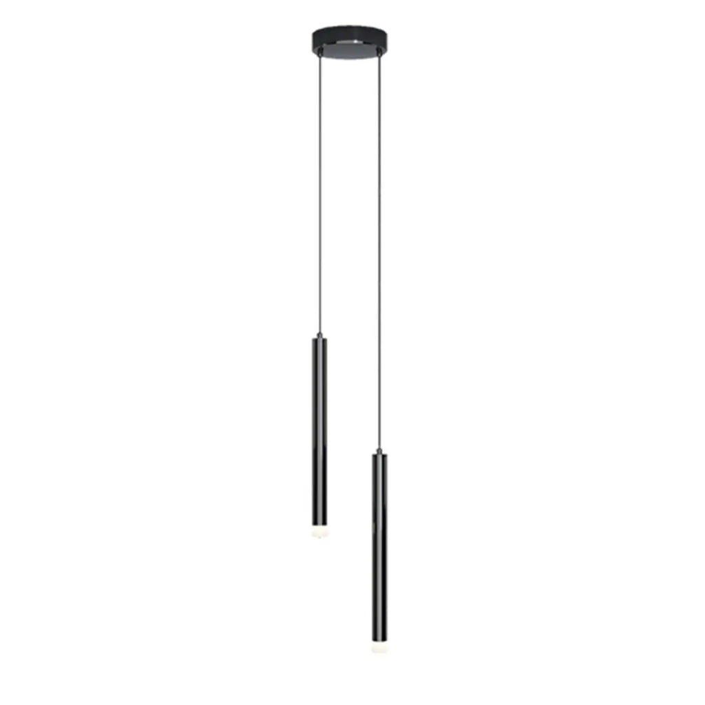 Nordic Versatile Black Acrylic Cylinder LED Pendant Light