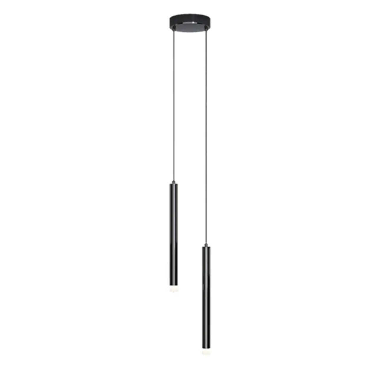 Nordic Versatile Black Acrylic Cylinder LED Pendant Light