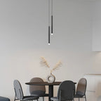Nordic Versatile Black Acrylic Cylinder LED Pendant Light