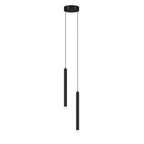 Nordic Versatile Black Acrylic Cylinder LED Pendant Light