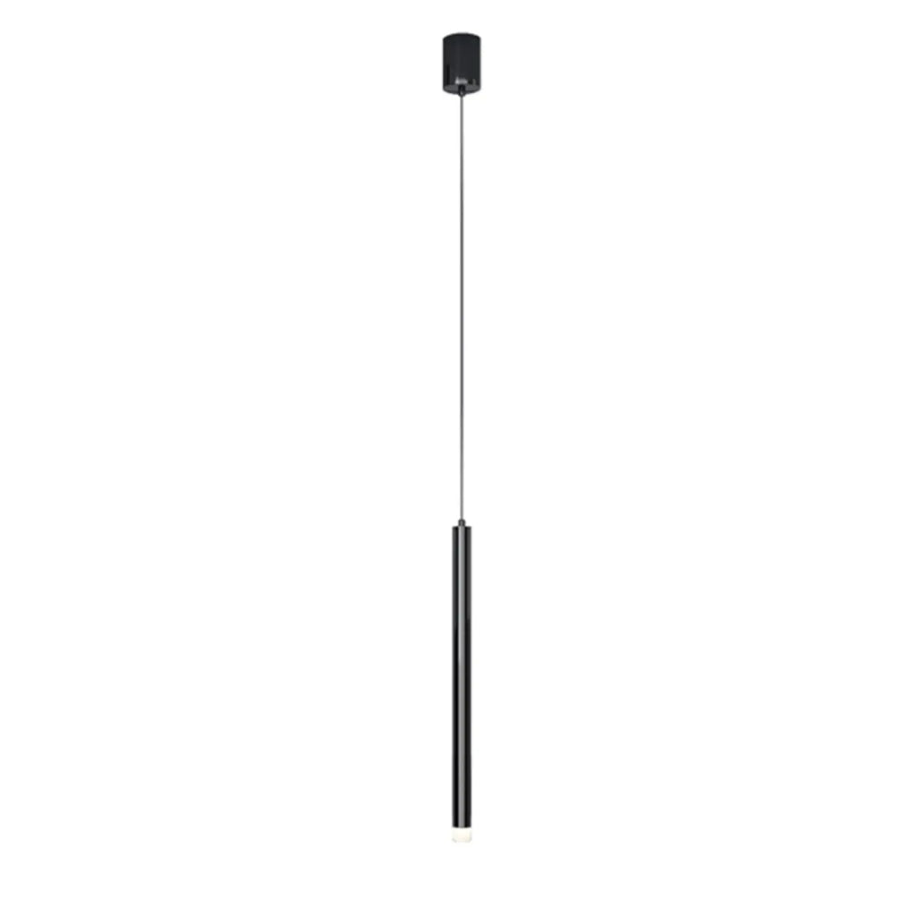 Nordic Versatile Black Acrylic Cylinder LED Pendant Light